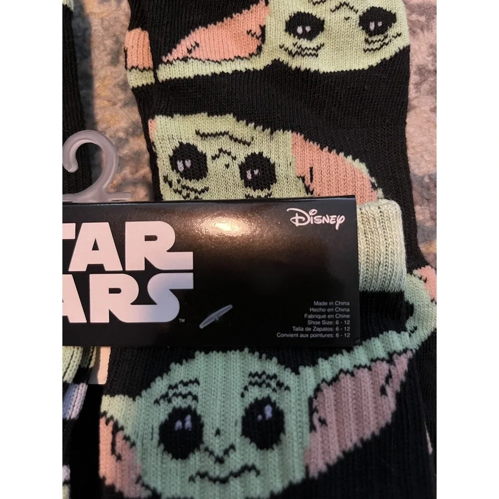 Star Wars Baby Yoda/Grogu The Mandalorian 2 PairSocks (Size 6-12) (NEW)